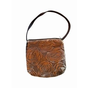 ATENTI USA Floral Roses Velour Wristlet  Clutch Small Bag